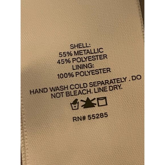 Express Silver Shimmer Pleated Tiered Mini Dress Long Sleeve SM - Picture 8 of 11